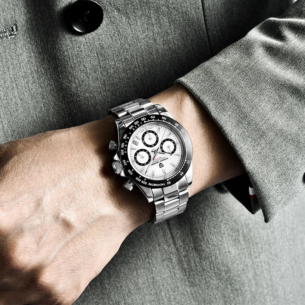 New 1644 PAGANI DESIGN 40mm Men Watch Multifunction Chronograph Sapphire Glass 100M Waterproof Quartz Watch for Men Reloj Hombre