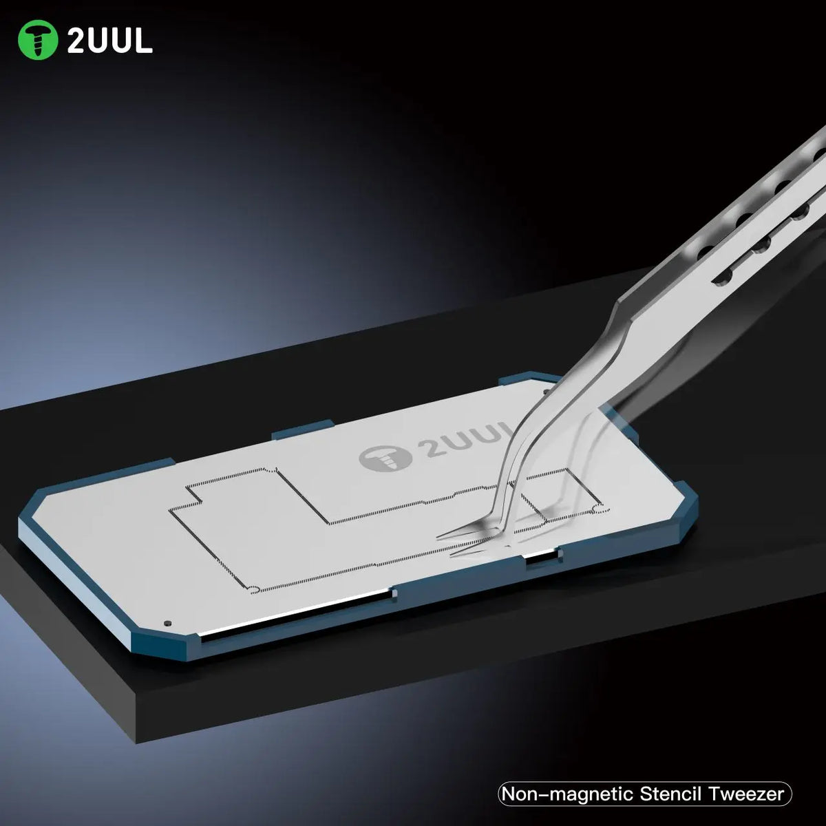 2UUL TW21 / TW22 Tweezer For Mobile Phone Non-magnetic High-Precision Flying Wire Tweezers Super Hard Extra-point Tweezers