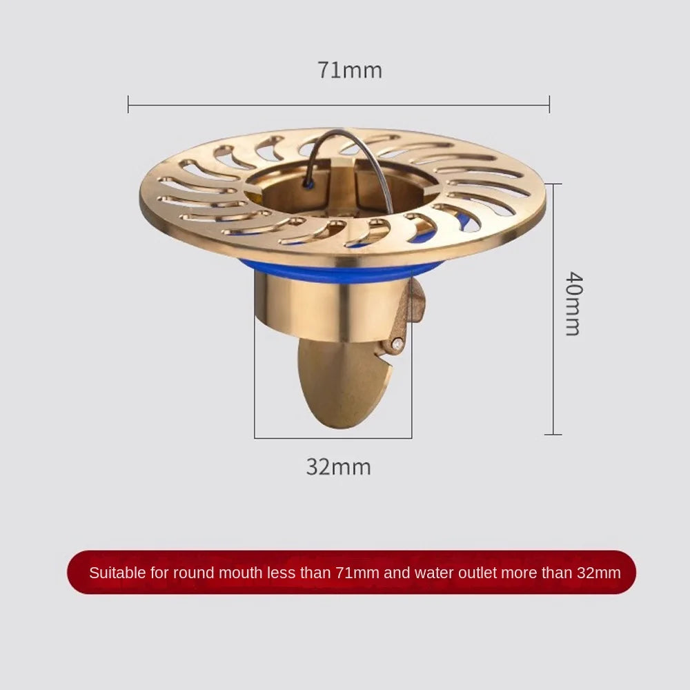 Backflow Preventer Shower Floor Drain Dectable Anti-odor Fast Drainage Floor Drain Universal Sink Strainer Bathroom Supplies