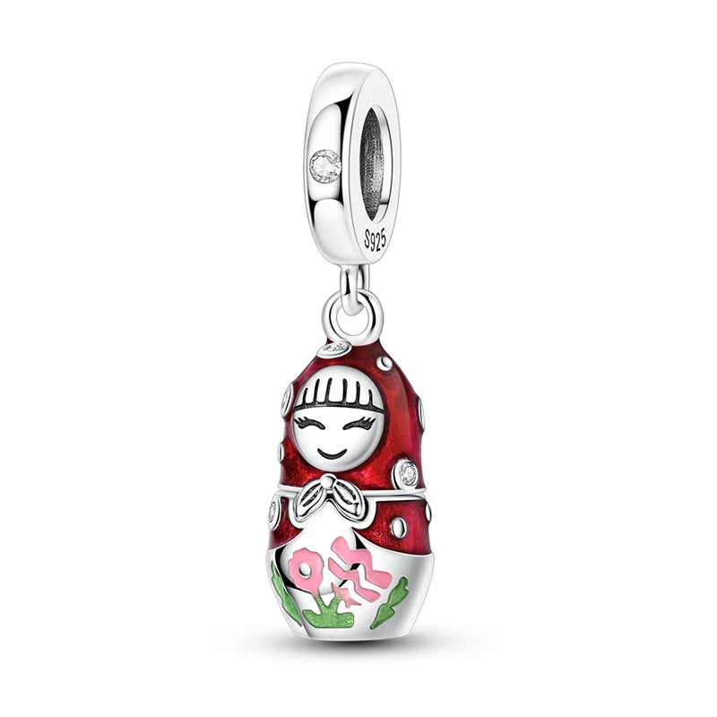 New Original Charm Beads 925 Sterling Silver Butterfly Hot Air Balloon Dangle For Bracelet Women Girl Fine DIY Jewelry Gift