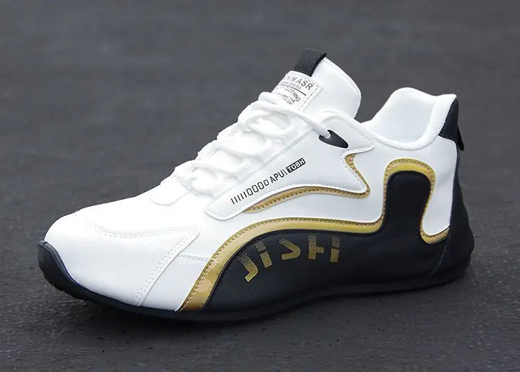 Autumn New Leather Men Shoes breathable solid color shoes Trendy anti slip shoes Waterproof travel casual sneakers Zapatos