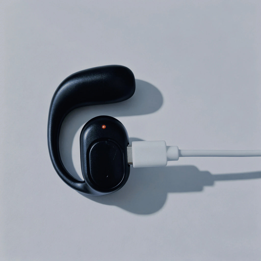 Single One Ear Hook Bone Conduction Bluetooth Headset Wireless Open Ear Headphones With Built-in Microphone Noise Canceling Hand