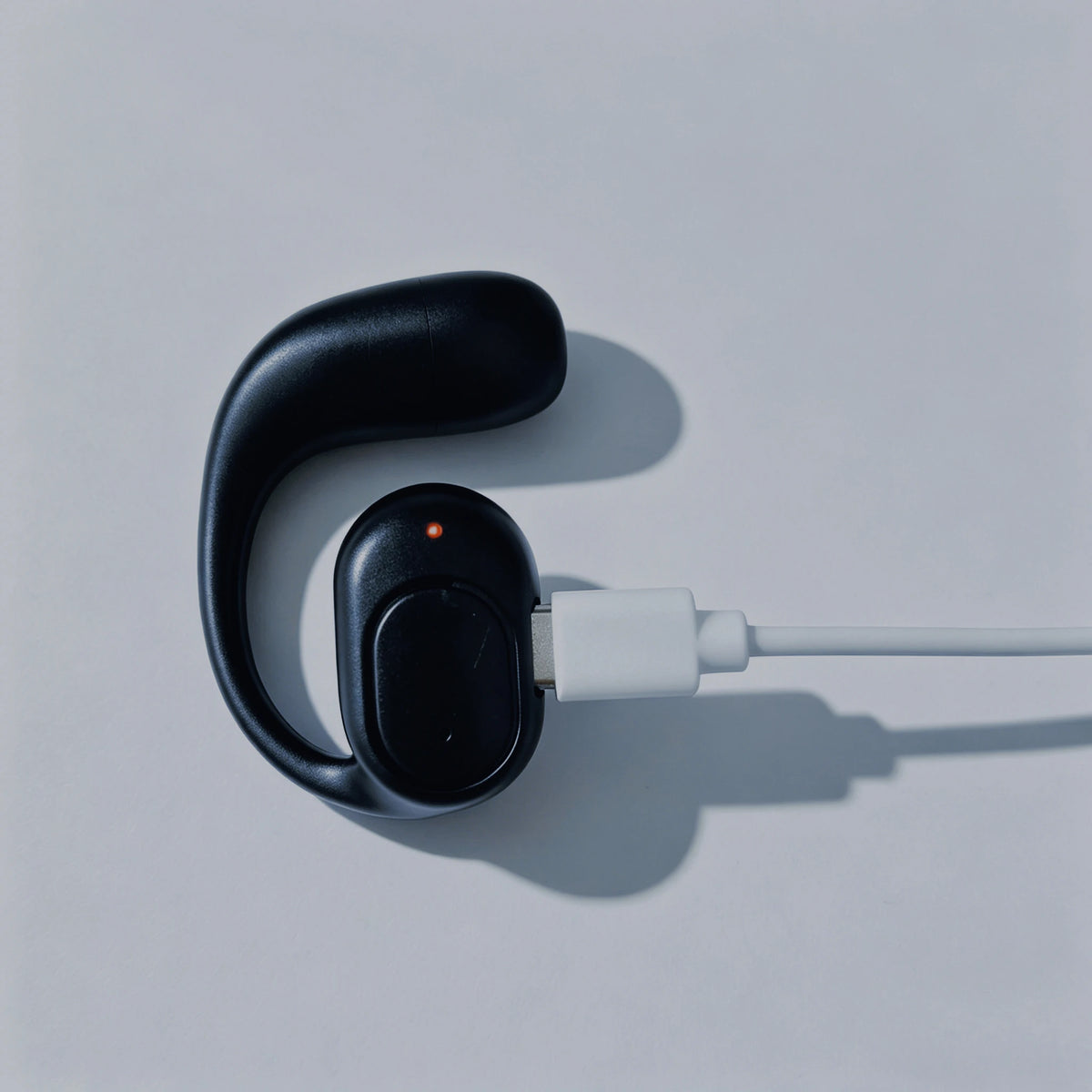 Single One Ear Hook Bone Conduction Bluetooth Headset Wireless Open Ear Headphones With Built-in Microphone Noise Canceling Hand