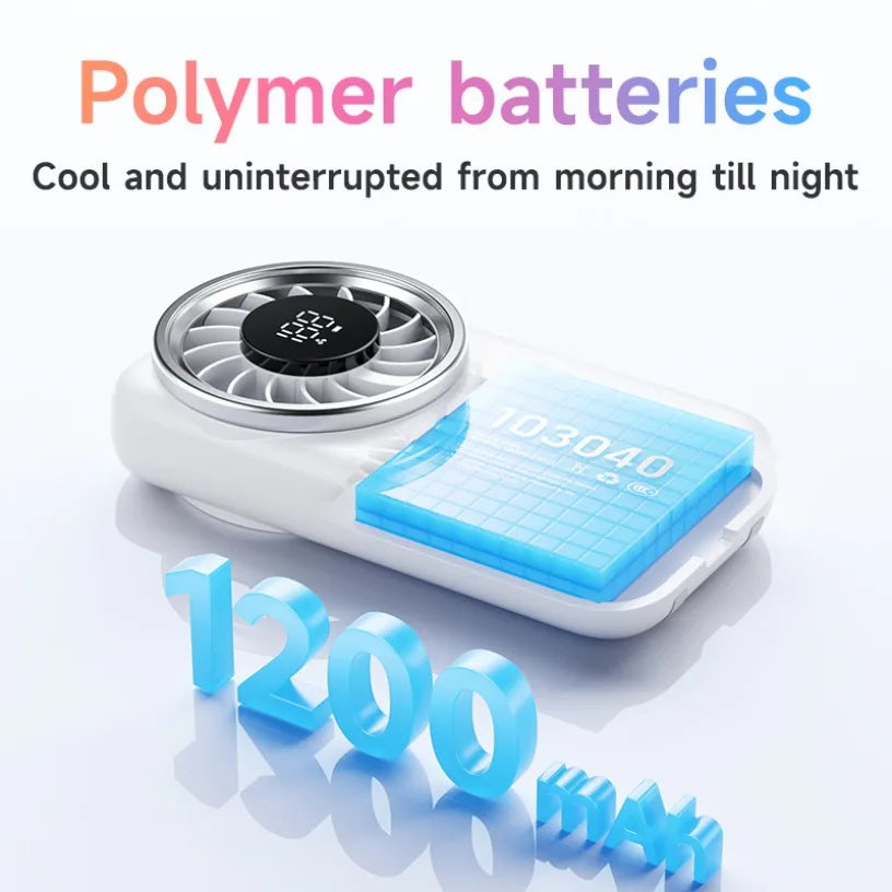 Mini Handheld Turbo Fan 100 Speed Portable USB Rechargeable with LED Digital Display 80000RPM Pocket Fan for Outdoor Travel