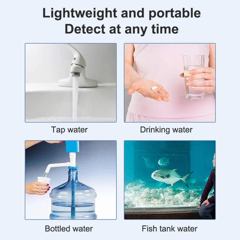 1PC White Digital Water Quality Tester TDS EC Meter Range 0 To 9990 Multifunction Water Purity Temperature TEMP PPM Tester〔YY24〕