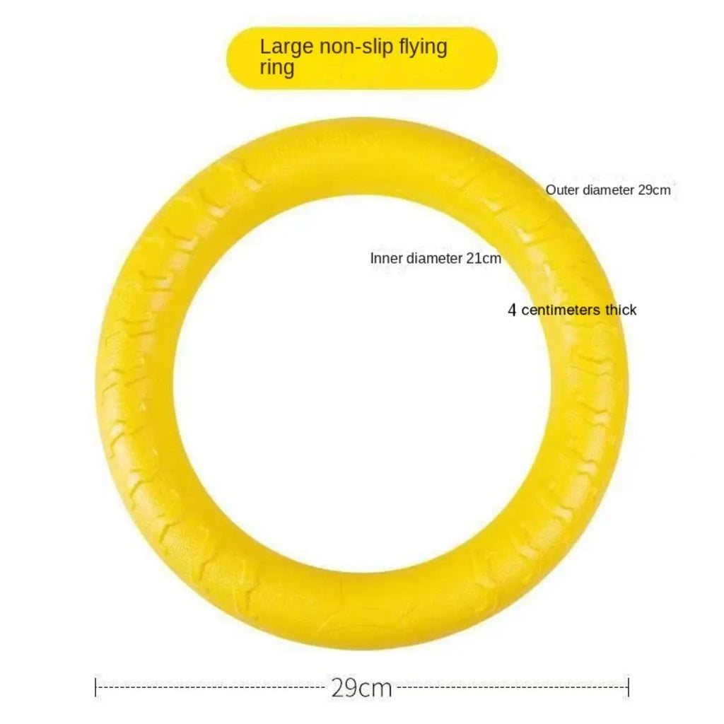 Dog Ring Toys Indestructible Chewing Flying Floating Training Tools Fetch for Small Medium Large Dogs Throwing Catching Flying
