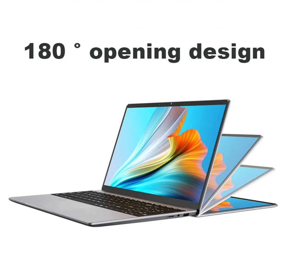 Intel N150 14.1" Gaming Laptop Windows 11 16GB RAM 1/2TB M.2 SSD Laptops 4K HD Desktop Office School Study Notebook Computer PC