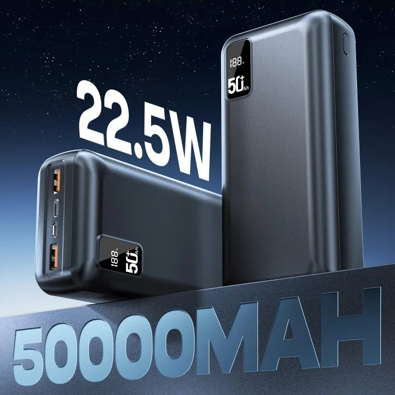 22.5W Fast Charging 20000 MAh Ultra Large Capacity Power Bank with Digital Display Portable Mobile  for  IPhone17 Xiaomi