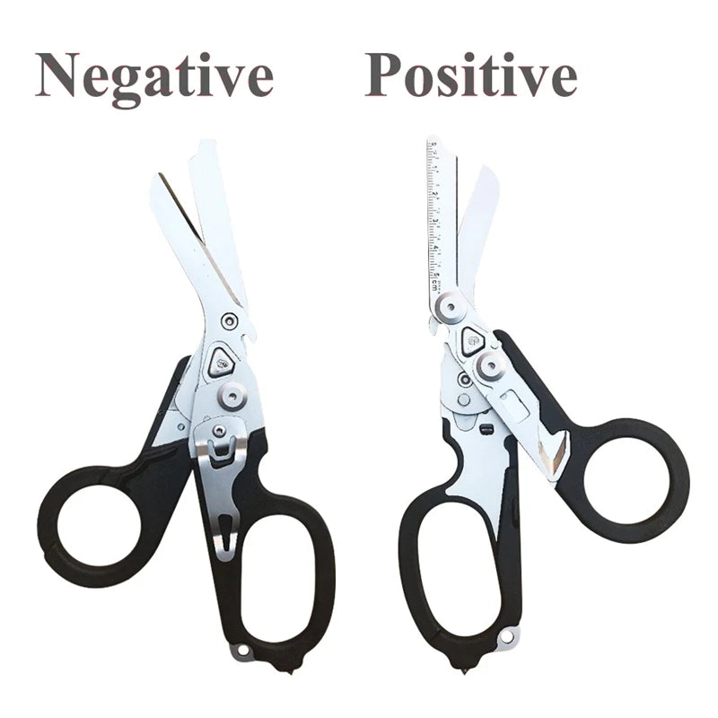 Multifunction Scissors Leatherman Raptors First Aid Expert Tactical Folding Scissors Outdoor Survival Tool Combination Gadget