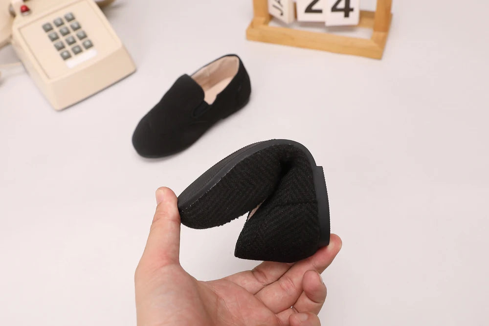 AS Kids Shoes Children Leather Shoes Baby Girls Warm Brand Loafers Toddler Slip On Princess Flats Boys Oxford Platform Mary Jane