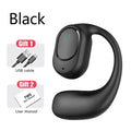 Single One Ear Hook Bone Conduction Bluetooth Headset Wireless Open Ear Headphones With Built-in Microphone Noise Canceling Hand