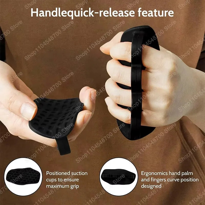 Gym Gloves Grip Strengthener Silicone Palm Grips Crosstraining Palm Grip Hand Protection for Gymnastics Weightlifting Exercise