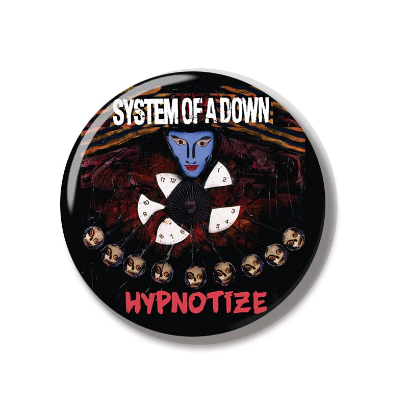 44MM Soad system down Band Pin Soft Button Pin Jewelry Creative Badge Cartoon Brooch Lapel Pin Bag Backpack Hat Decoration