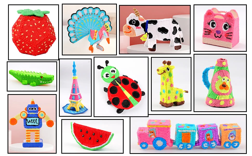 3D Printing Pen 3D PLA Filament 1.75mm 32-Colors With Various Set Combinations For Your Choice For 3D Pen Brush Line Material