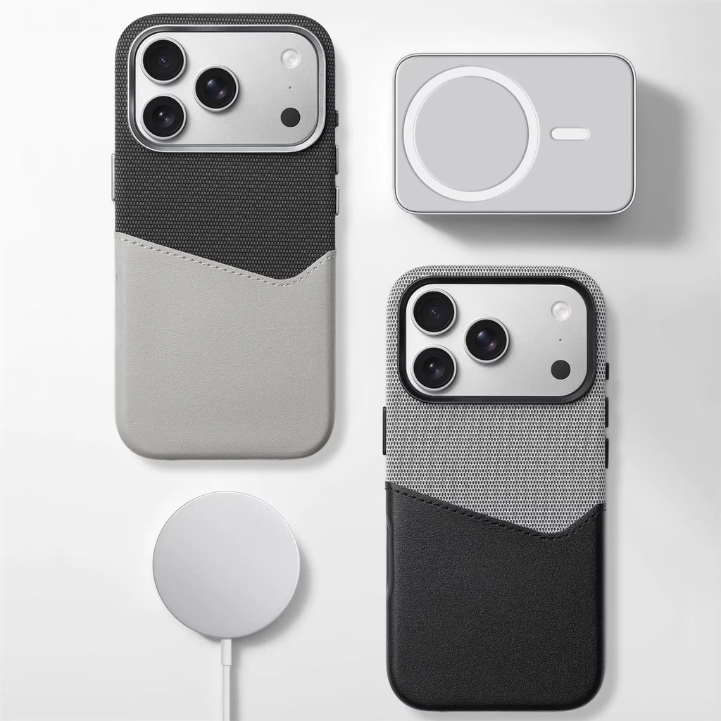 Hit Color Card Holder Leather Case For iPhone 18 17 Pro Max 16 15 14 Plus 13 12 For MagSafe Wireless Charging Alloy Lens Cover