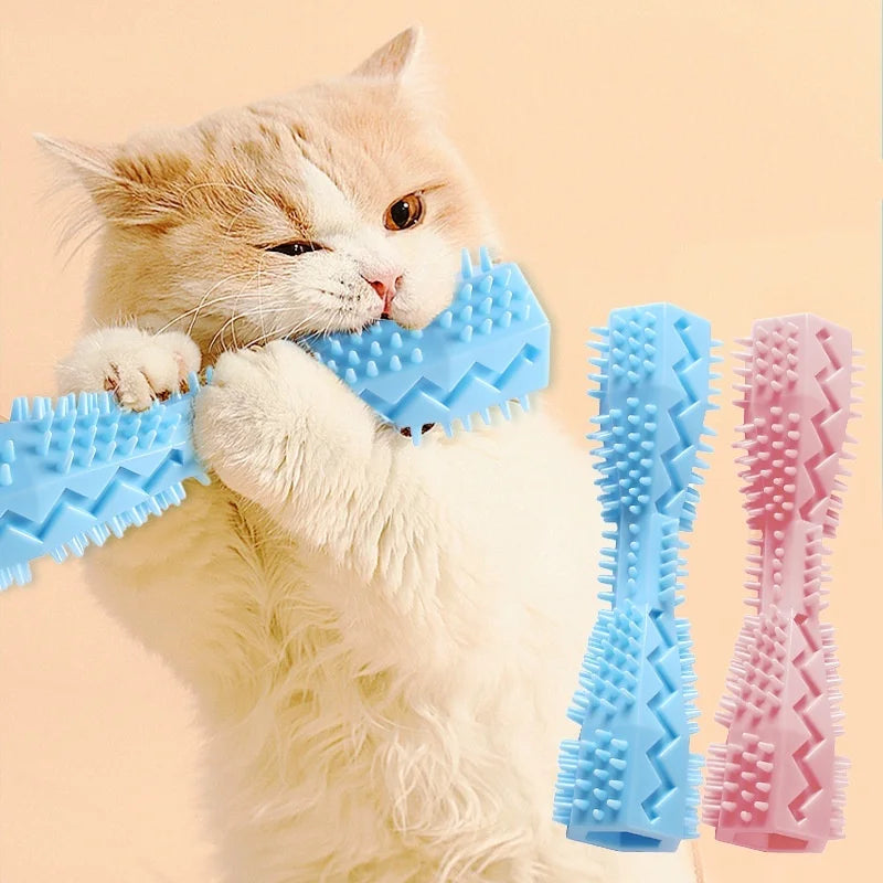Dog Teething Toy Chew Stick Bite Resistant Fun Leak Proof Food Toy Pet Teether Cleaner Stick