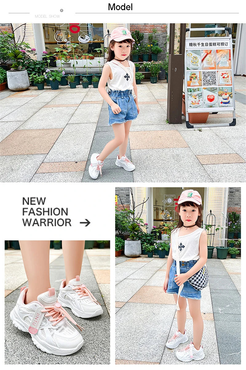 Size 26-36 Fashion Shoes Children Sneakers Sport Girls Shoes Child Rubber Leisure Trainers Kids Sneakers 2020 Brand Autumn Shoes