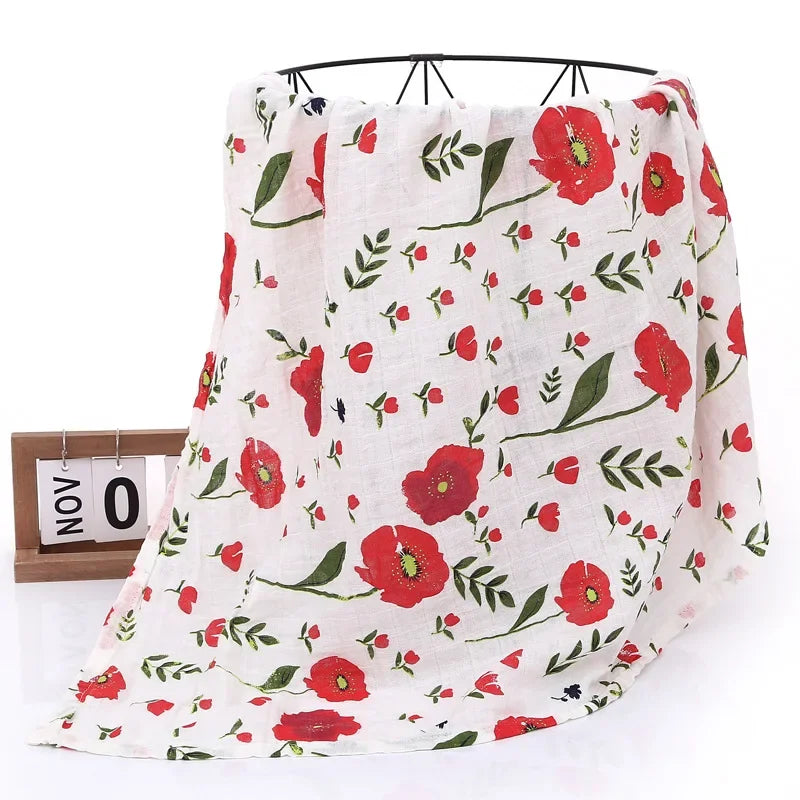 120x110cm Muslin Diaper Baby Blankets Newborn Swaddle Blanket Infant Gauze Bath Towel Baby Warp