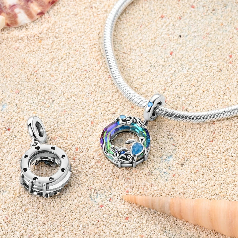 New Original Charm Beads 925 Sterling Silver Butterfly Hot Air Balloon Dangle For Bracelet Women Girl Fine DIY Jewelry Gift