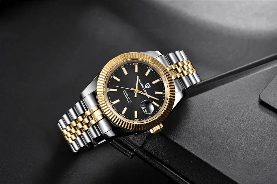 PAGANI DESIGN 2026 Mens Automatic Watch Japan NH35A/8215 Movement 42mm Stainless Steel Sapphire Glass 100M Waterproof Business