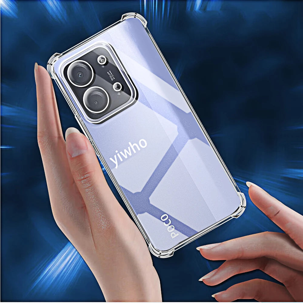 Transparent Phone Case for Xiaomi Poco C85 C71 M7 4G X7 Pro F7 M7 Clear Soft TPU Back Cover for Xiaomi Pocco Poxo Poko Shell