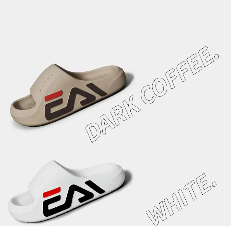 Extra-thick Sole Men Soft Air Cushion Casual Slippers EVA Sandals Fashion Flip Flops Outdoor Summer Seaside Beach Shoes
