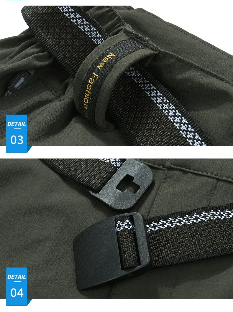Four Sided Elastic Quick Drying Pants for Men's Mountaineering Outdoor Pants, Light and Thin for Women's Summer Elastic Breathab