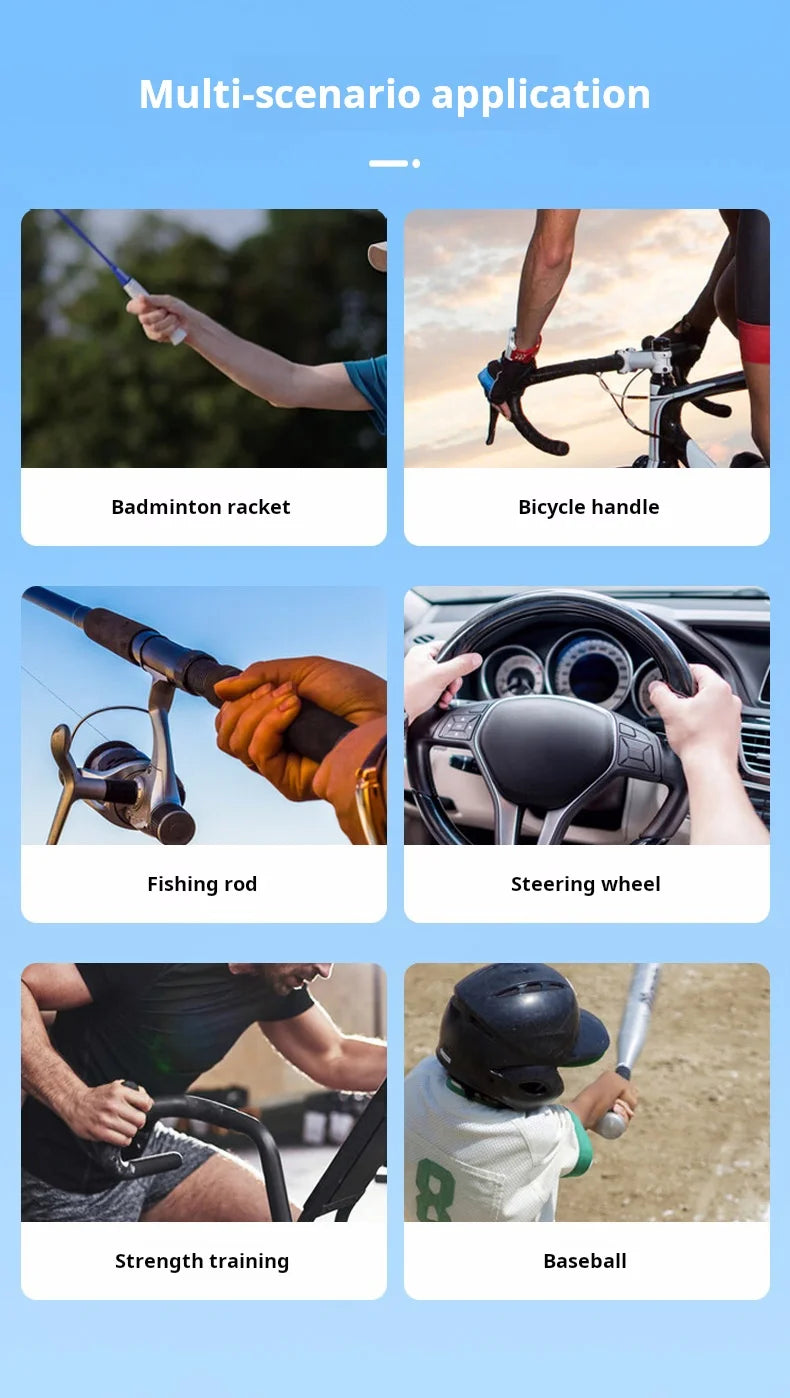 12pcs New Style Laminated Sticky Tennis Badminton Racket Overgrip Fishing Rod Wrapping Tape Quick-drying Breathable