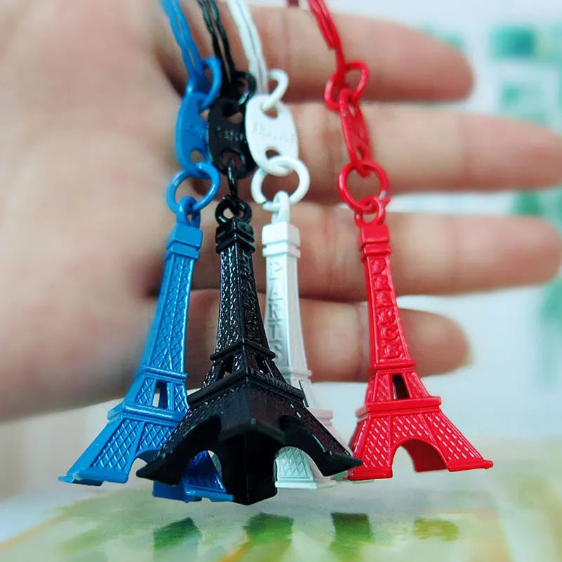 20Pcs Paris Retro Mini Eiffel Tower Model Cute Keychain Keyring Keyfob Gift