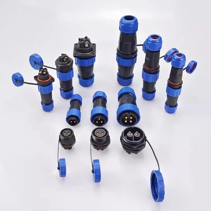 IP68 Waterproof Male Female Electrical Connector LD Series2/3/4/5/6/7/9-Pin Panel-Mount Screw Wire Cable Aviation Plug Connector
