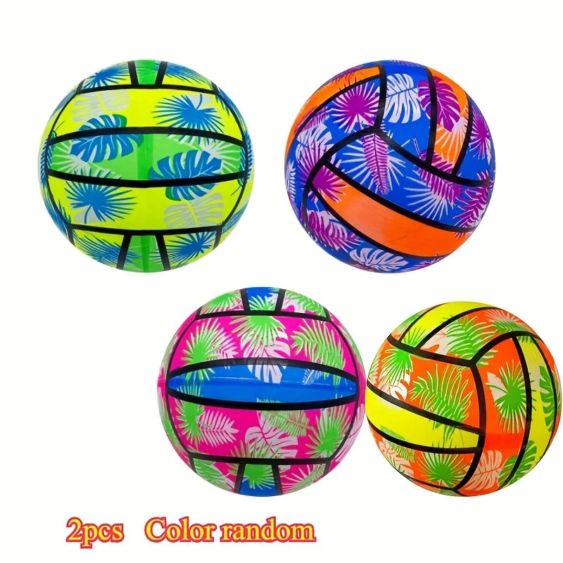 1/2 PCS Beach Volleyball - Durable PVC Floating Water Volleyball,Summer Outdoor Sports Accessory for Pool &Beach, Dynamic Design