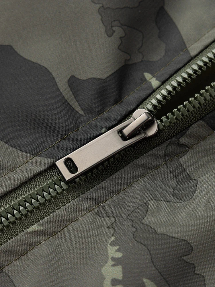 Outdoor Men's Camouflage Tactical Jacket Spring Autumn Lightweight Waterproof Windproof Breathable Mountaineering Fishing Jacket