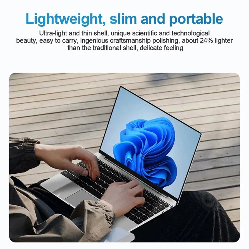 14.1" Ultra Slim Portable Laptop Intel Core I9-10980HK Win11 Pro 16GB RAM 2TB SSD FHD WiFi6 BT5.2 Gaming Office Student Notebook