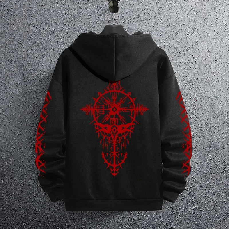 2025 Brand New Black Sweatshirts Autumn Winter Male Daily Casual Sporty Jogging Hoodie Men's Outwear Fashion Pullover