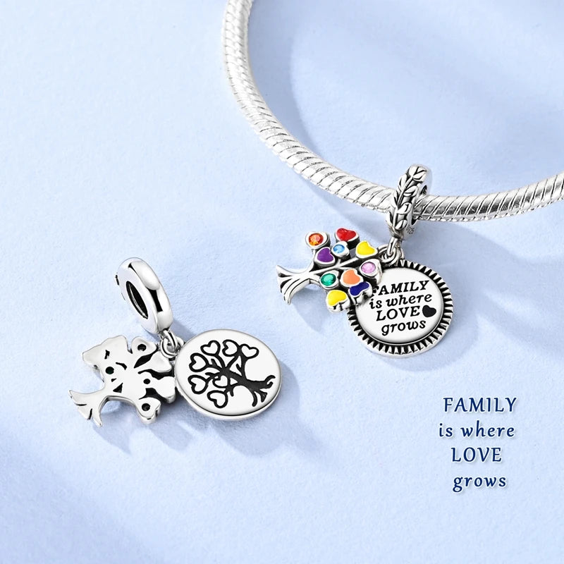 New Original Charm Beads 925 Sterling Silver Butterfly Hot Air Balloon Dangle For Bracelet Women Girl Fine DIY Jewelry Gift