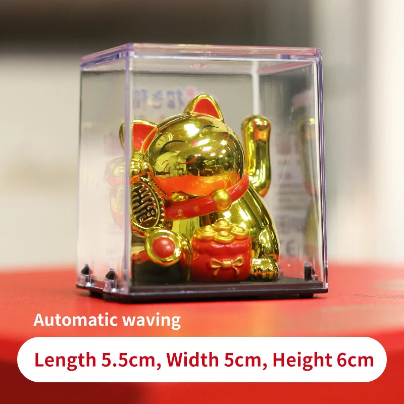 Solar Luck Cat Waving Cat Solar Powered Cat Solar Powered Cute Waving Cat Good Luck Wealth Welcoming Cats Home Display Car Decor