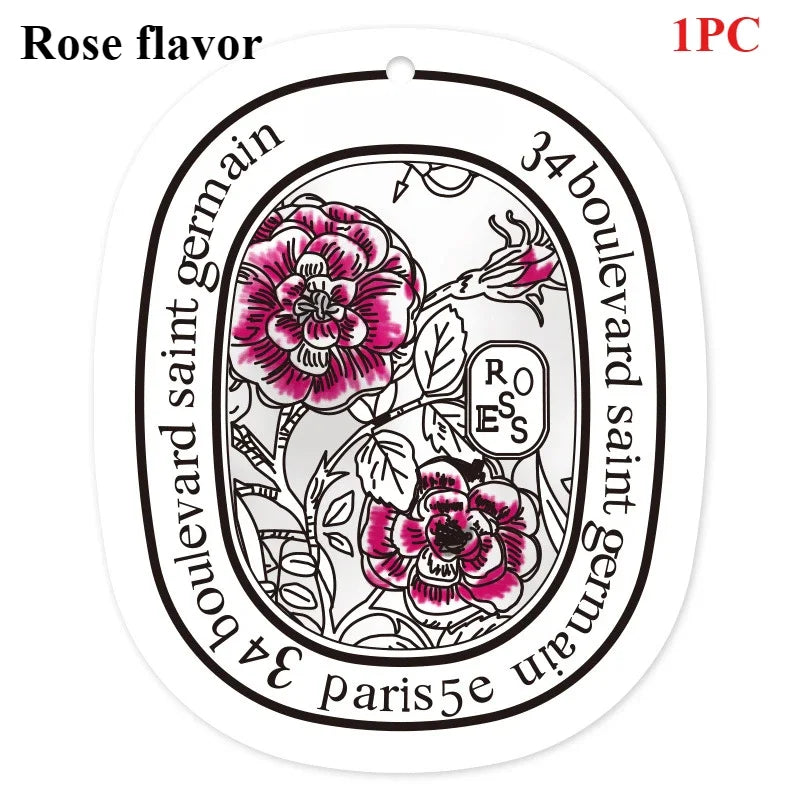 Car Fragrance Tablet Car Air Purifying Perfume Fragrance Hanging Decoration Deodorizing Fragrance Card Car Accessories Interior