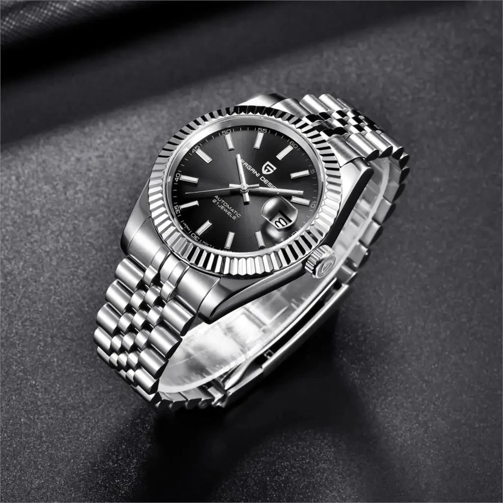 PAGANI DESIGN 2026 Mens Automatic Watch Japan NH35A/8215 Movement 42mm Stainless Steel Sapphire Glass 100M Waterproof Business