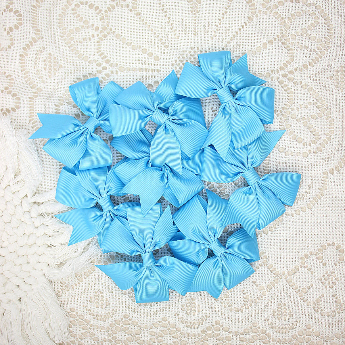 10pcs Ribbon Bow Hair Clip for Girls Hair Accessories Winnower Children Alligator Clip Kids Hairbow Hairpin Grosgrain Barrettes