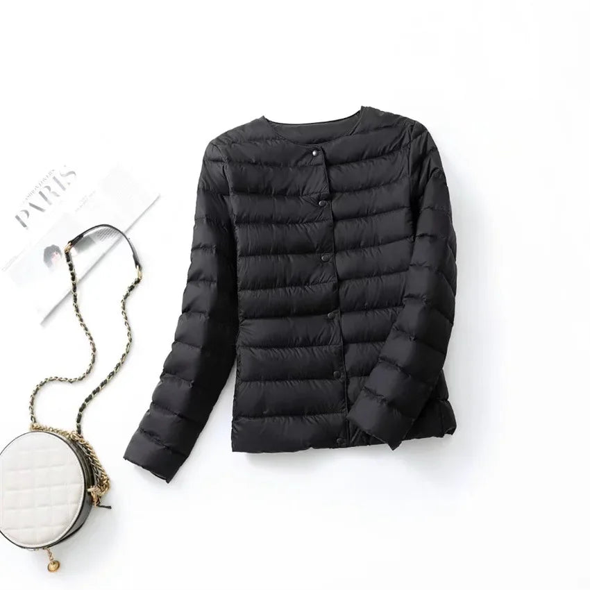 Women's Down Jackets Plus Coats Light Duck Down Jacket Women Matt Fabric Lightweight Coat Warm Female Windbreaker Parka