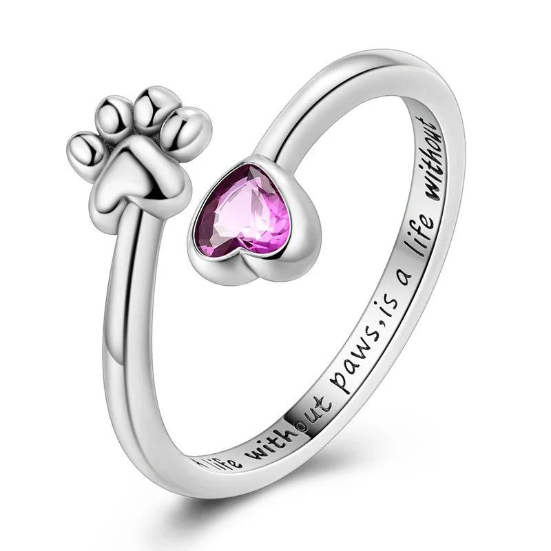 925 Silver Open Ring Sunflower Bee Star Eternal Love Jewelry Women's Wedding Gift