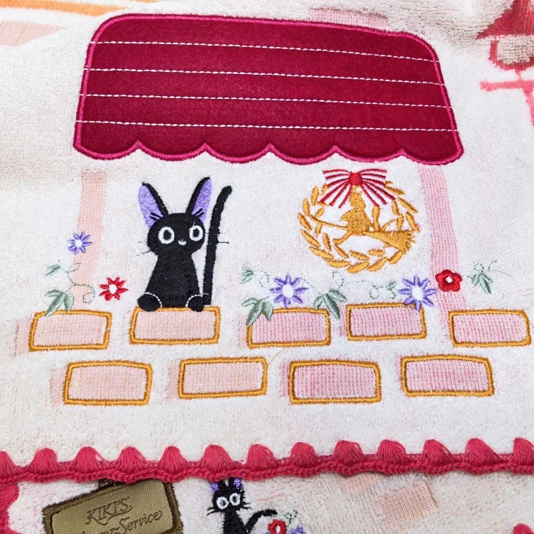 Cute 100% Cotton Embroidery Cartoon Towels Bathroom Hand Towel Batrh for Kids Adults Beach