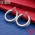 925 Sterling Silver Exquisite Stud Earrings for Women Party Wedding Accessories Elegant Jewelry