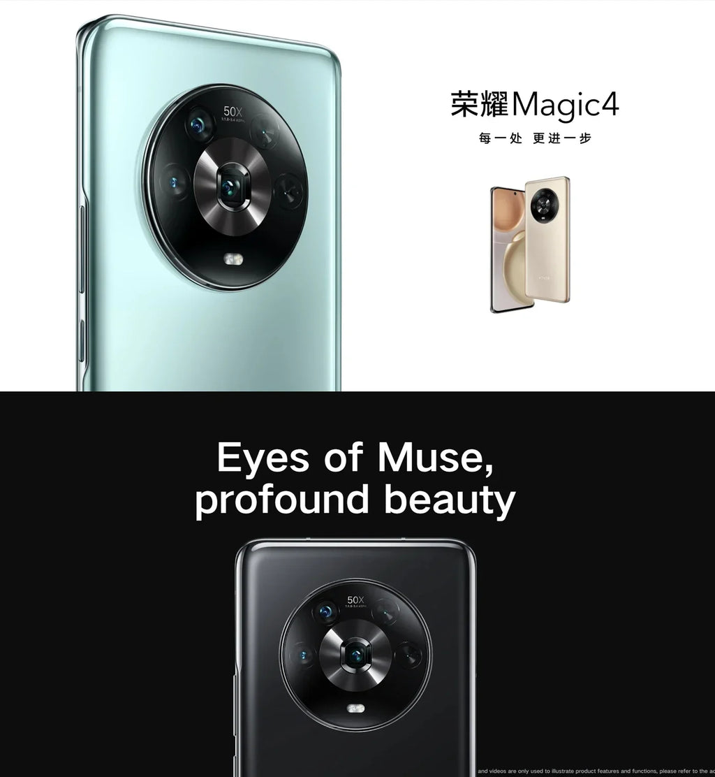 HONOR Magic 4 RAM 8GB/12GB ROM 256GB 6.81inches 430ppi 120Hz Screen 4800mAh 50MP Ultra wide angle lens Original Used Phone