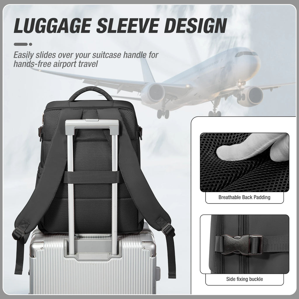 Women Men Hand Luggage Backpack Business College Laptop Travel Backpack Waterproof Carry on  Airplane Ryanair Backpack 40x30x20