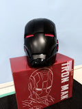 New Auto King 1:1 Red Helmet Cosplay Voice Control Eyes with Light Matte Black Golden Model Toys Wearable Adult Christmas Gift