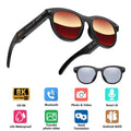 New Smart AI Glasses 500W Shooting Camera HD Photo Video Voice Call Translation Waterproof Bluetooth AI Motorcycle Glasses ﻿