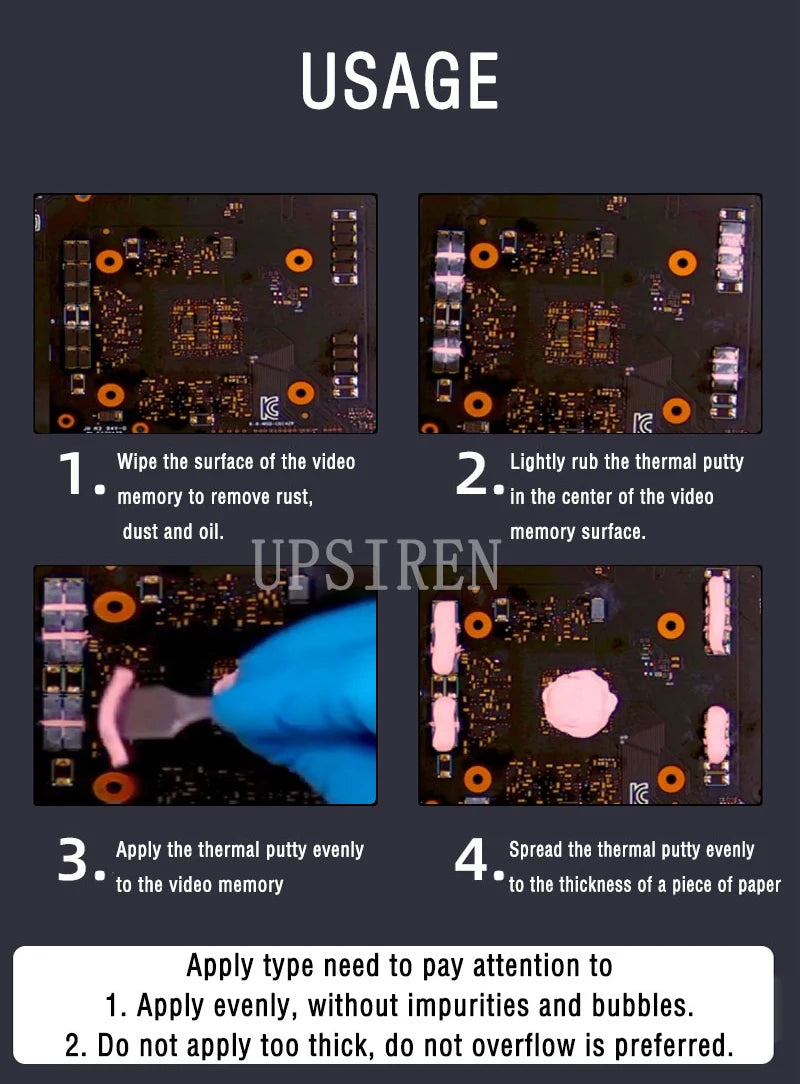 UPSIREN UTP-8 10g/20g/50g/100g Thermal Compound 14.8W/MK Pink Thermal Paste Plastic-Formable Thermal Compound for GPU Components