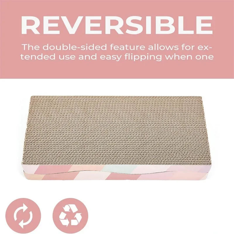 Durable Wear-resistant Multi-shaped Corrugated Cardboard Cat Scratcher Board Indoor Cat Grinding Claw Interactive Play Toy