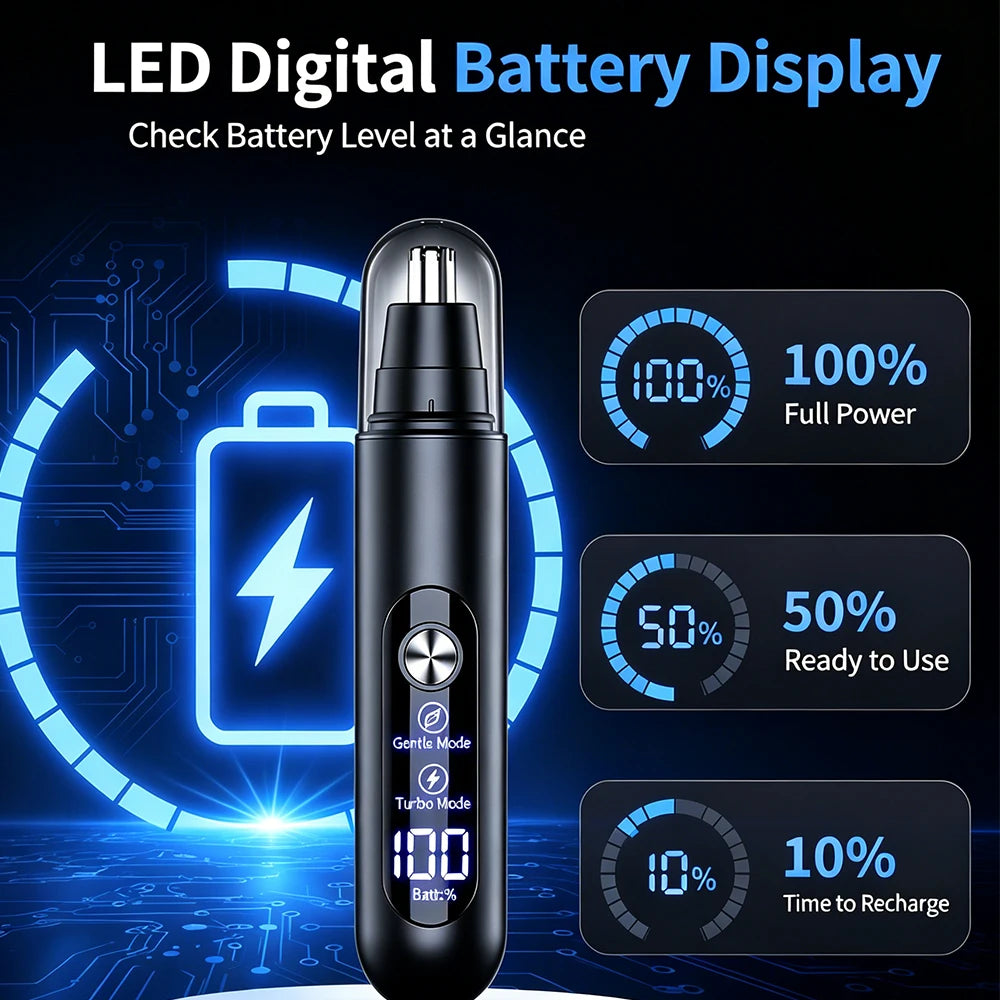 Nose Hair Trimmer for Men Nose Hair Clipper USB Rechargeable Electric Trimmer for Nose and Ears Eyebrow Mini Nose Hair Remover